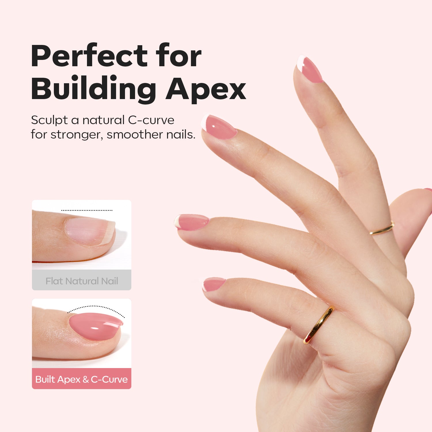 8-In-1 Blush Nude Builder Nail Gel 15ml Builder Gel MODELONES 