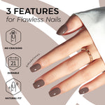 Milk Mocha press on nails MODELONES 