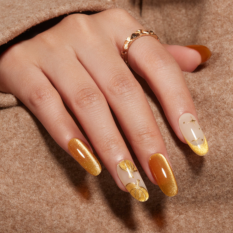 Golden Glow Gel Polish Set MODELONES #golden glow