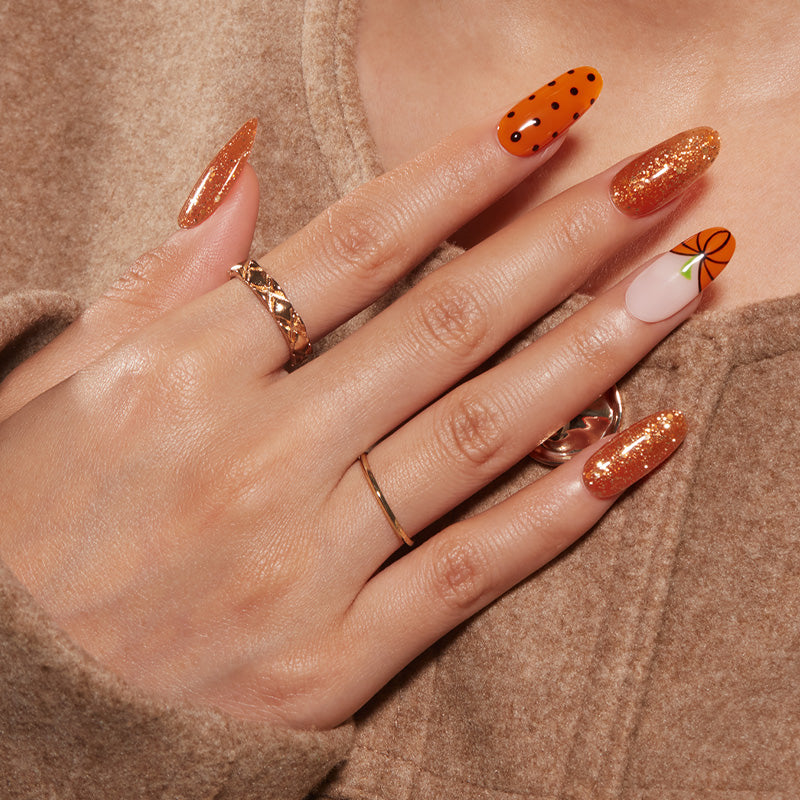 Pumpkin Glow Gel Polish Set MODELONES #pumpkin glow