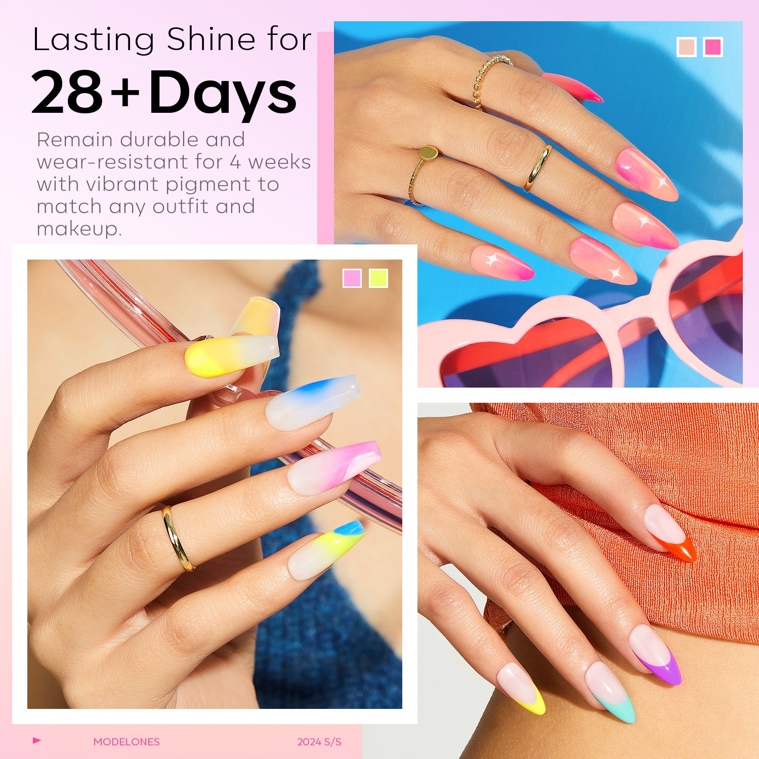 Neon Summer - 33Pcs 28 Colors Gel Nail Polish Kit 【US/EU ONLY】