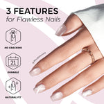 Blush Argyle press on nails MODELONES 