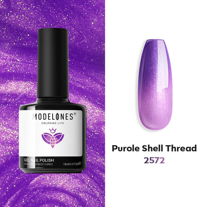 Purole Shell Thread - Modelones Gel Nail Polish Inspire Gel 15ml