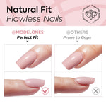 Nude French press on nails MODELONES 