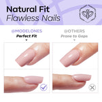 Silver Shimmer press on nails MODELONES 