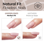 Milk Mocha press on nails MODELONES 