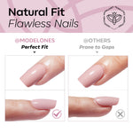 Blush Argyle press on nails MODELONES 