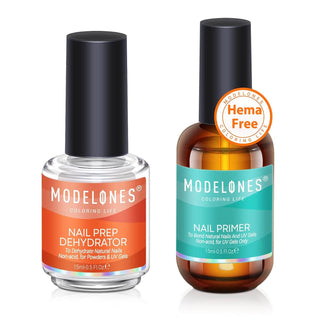 HEMA Free Nail Primer & Prep Dehydrator Set 15ml