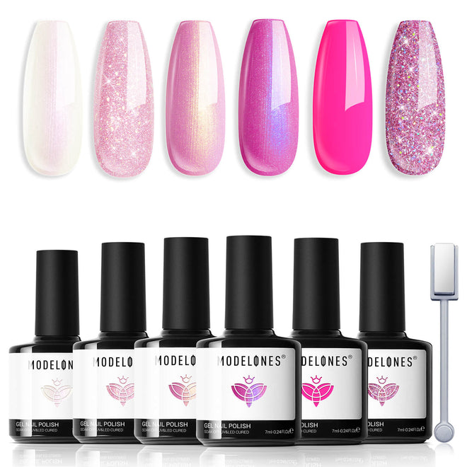 Fairy Dust - 6 Shades Gel Nail Polish Set 7ml