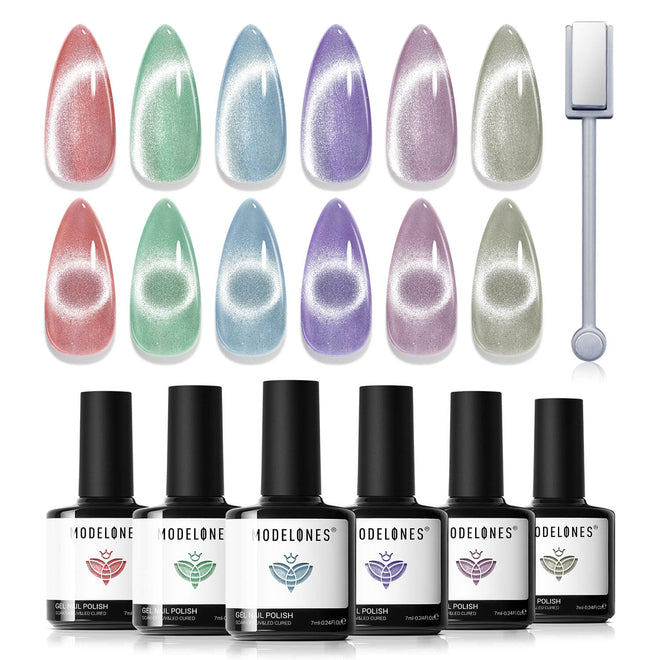 Stardust Shimmer - 6 Shades Gel Nail Polish Set 7ml