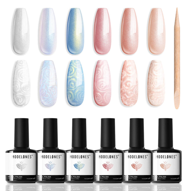 Mirage Hue - 6 Shades Gel Nail Polish Set 7ml