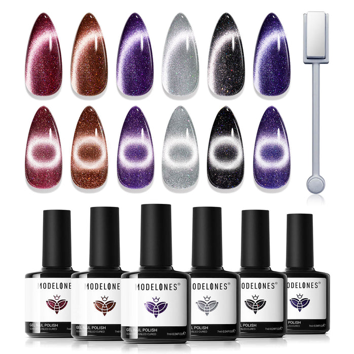 Dark Fairyland - 6 Shades Gel Nail Polish Set 7ml