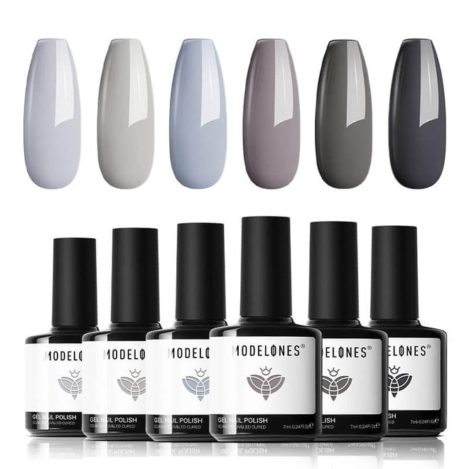 Neutral Blend - 6 Shades Gel Nail Polish Set 7ml