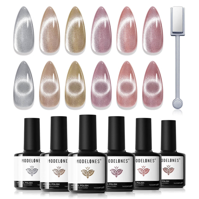 Rosy Sunset - 6 Shades Gel Nail Polish Set 7ml