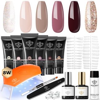 Golden Fall - 6 Colors Poly Nail Gel Kit