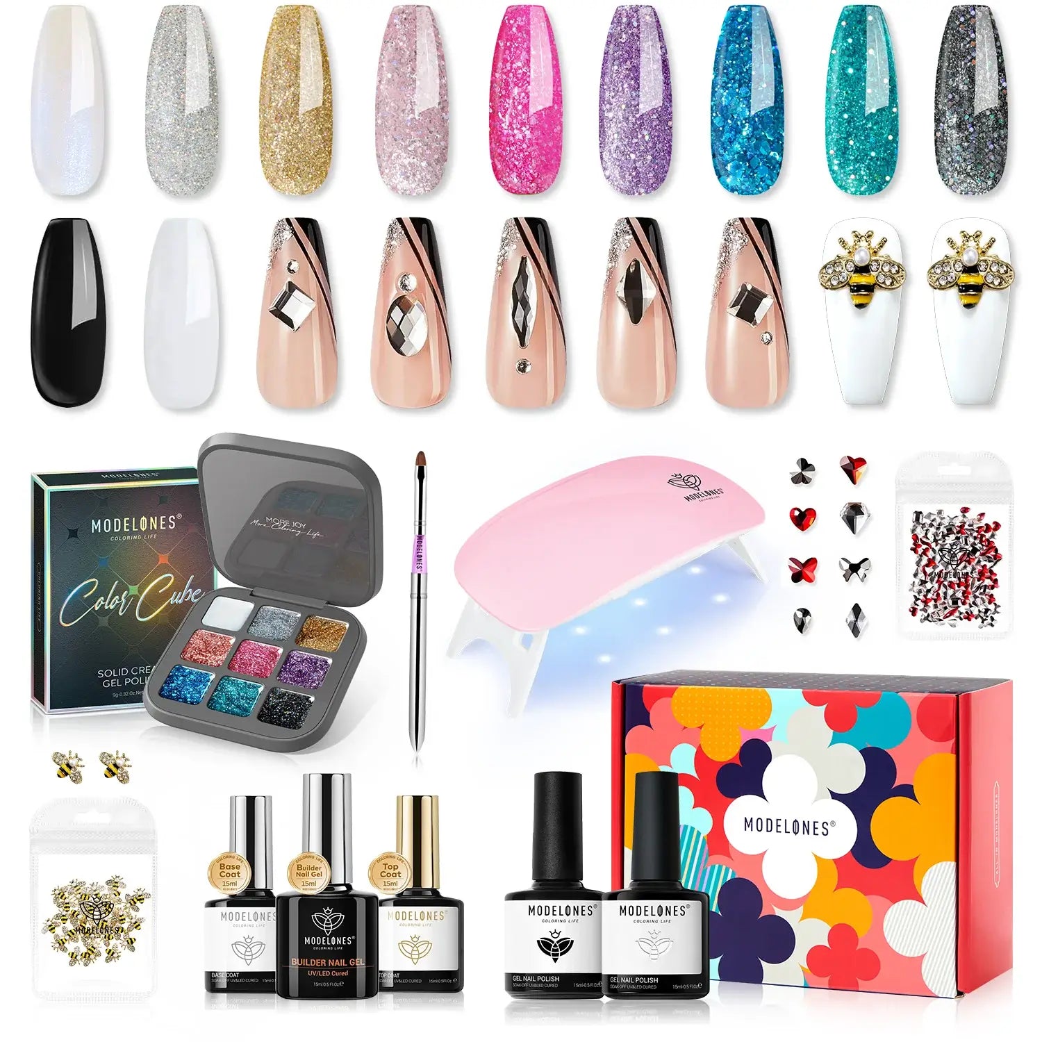 Celebration - All-In-One Gel Nail Polish Kit - Gift for Mother's Day【Free Nail Art Gloves】