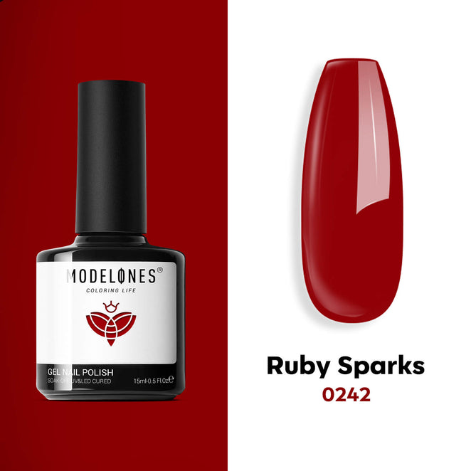 Ruby Sparks - Modelones Gel Nail Polish Inspire Gel 15ml