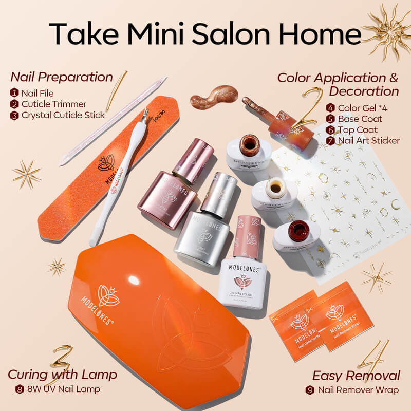 Low-key Passion - Mini Salon Gel Polish Kit