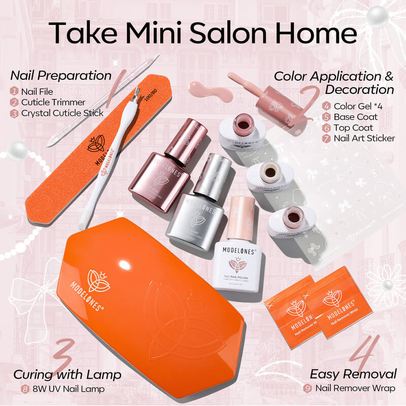 Pure Me - Mini Salon Gel Nail Polish Kit