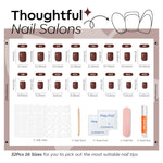Cherry Mocha press on nails MODELONES 