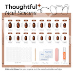 Classic Tortoise press on nails MODELONES 