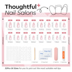 Pink Milky Dots press on nails MODELONES 