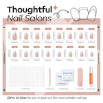 Glazed French Dots press on nails MODELONES 