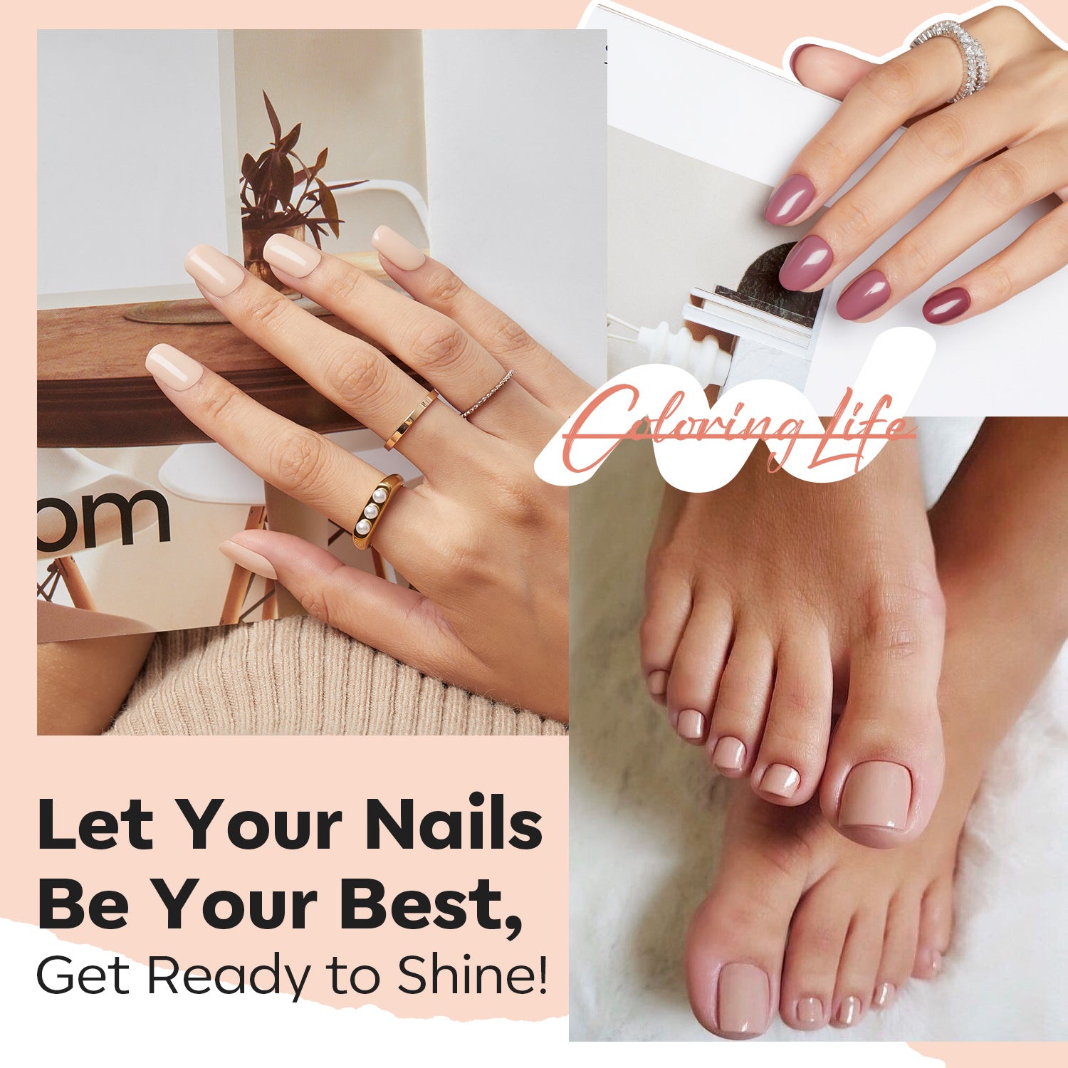 Flawless Floor to Toe Nude Nails