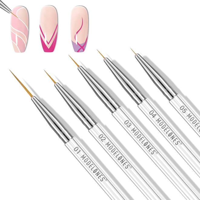 5Pcs Pure Nail Art Liner Brushes Set