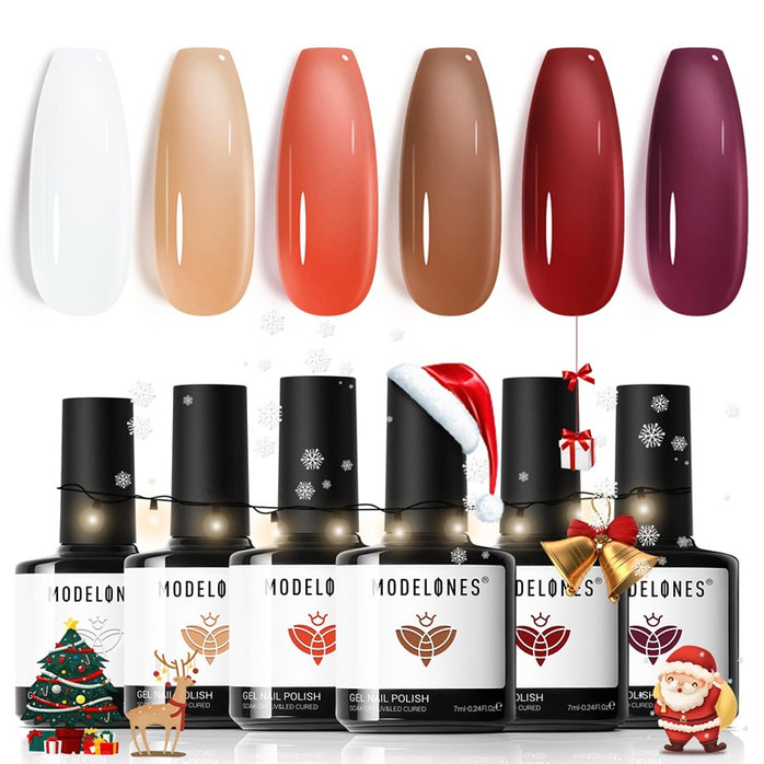 Whisky on Ice - 6 Shades Gel Nail Polish Set 7ml