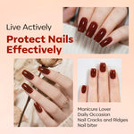 Auburn Wine 8-in-1 Functional Nail Repair Strengthener Nail Care MODELONES 