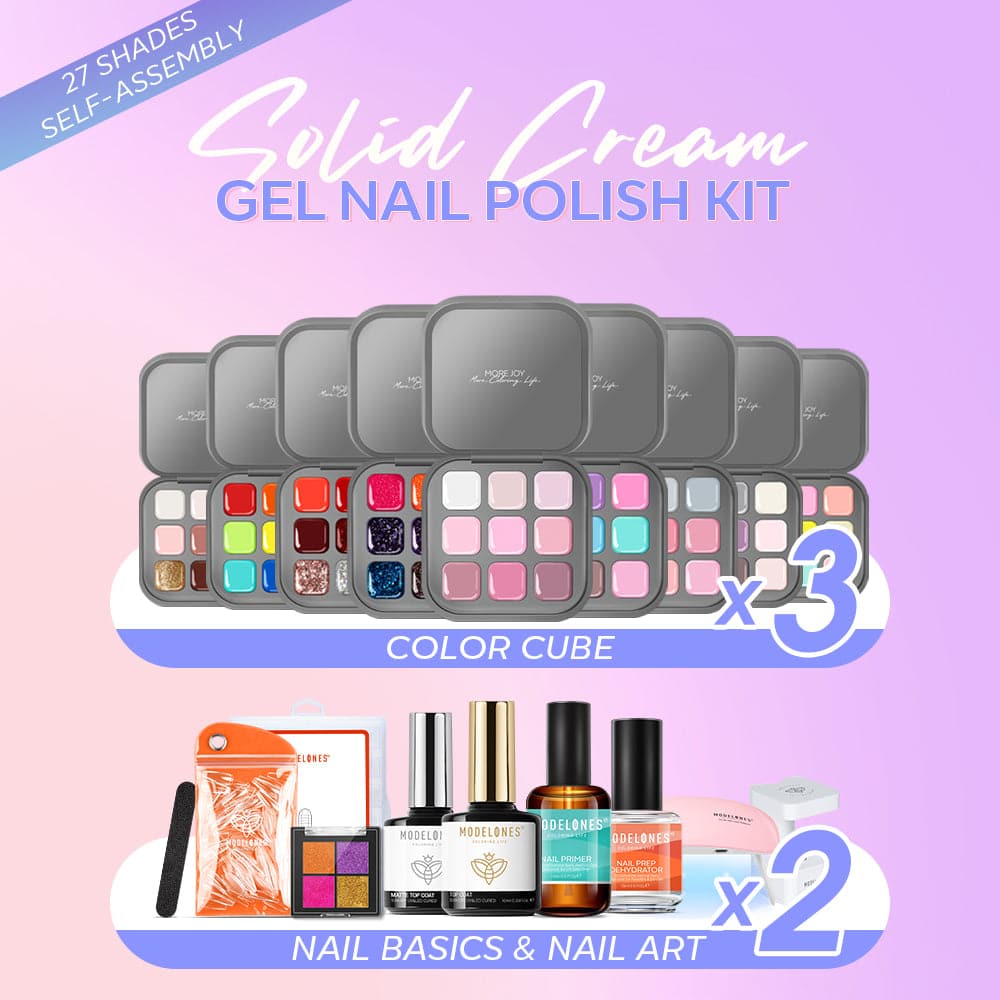 27 Shades Self-assembly Solid Cream Gel Gel Polish Kit