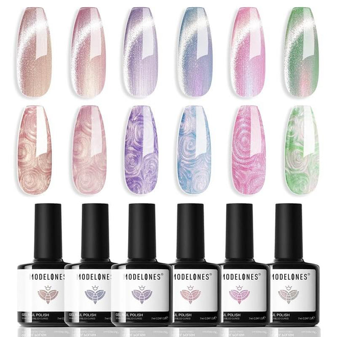 Pearlescent Glow - 6 Shades Gel Nail Polish Set 7ml