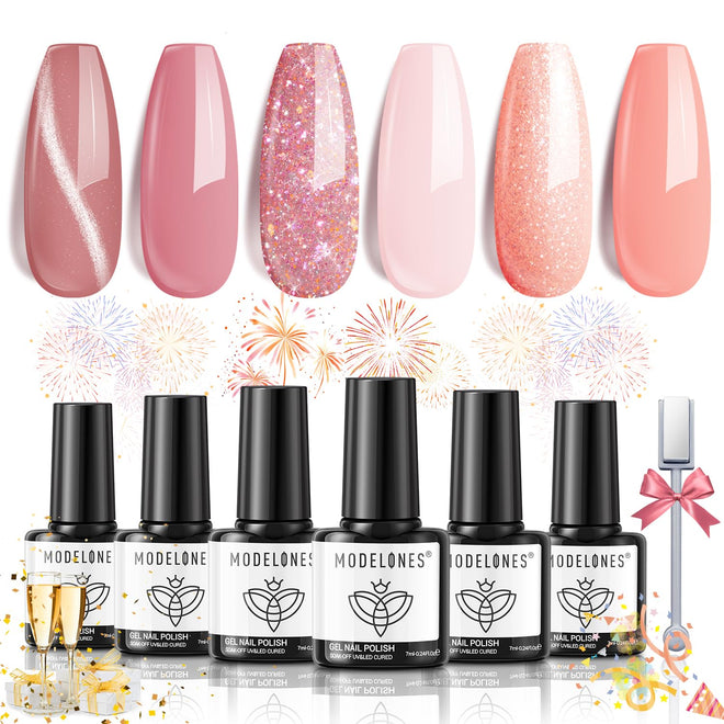 Rose Manor - 6 Shades Gel Nail Polish Set