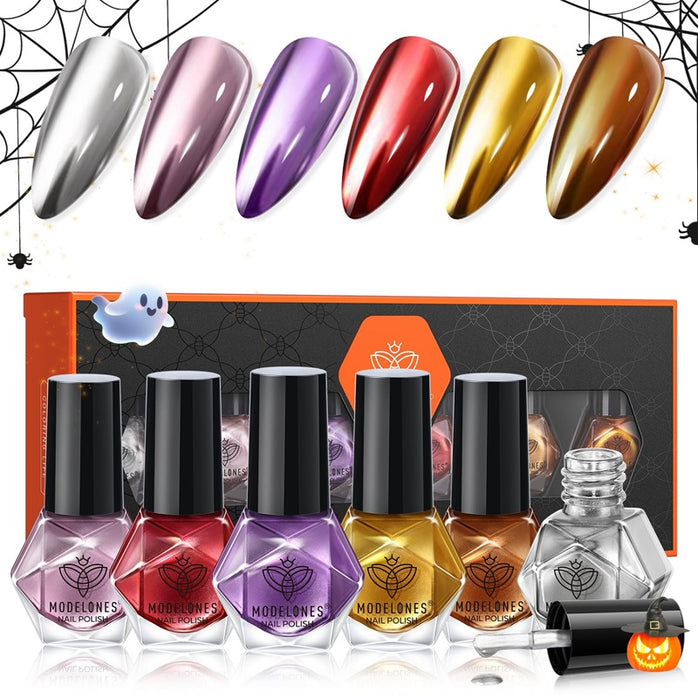 Magic Mirror - 6 Colors Nail Polish Mini Set 5ml