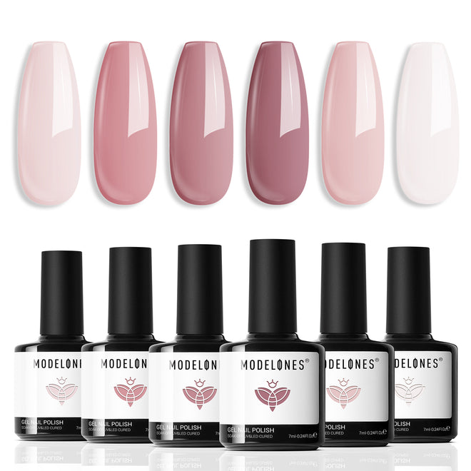 Blushing Pink - 6Pcs Inspire Gel Set 7ml