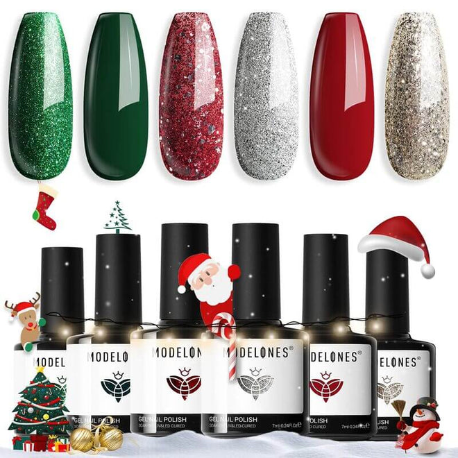 Christmas Celebration - 6 Shades Gel Nail Polish Set 7ml【US/UK/CA ONLY】