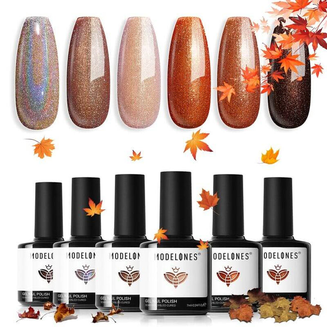 Sunset Coast - 6 Shades Gel Nail Polish Set 7ml