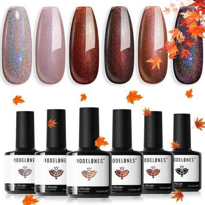 Nebula in Fall - 6 Shades Gel Nail Polish Set 7ml