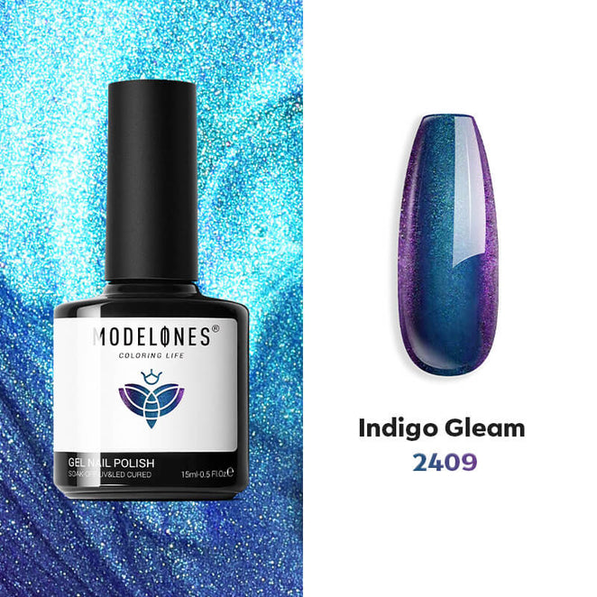 Indigo Gleam - Modelones Gel Nail Polish Inspire Gel 15ml