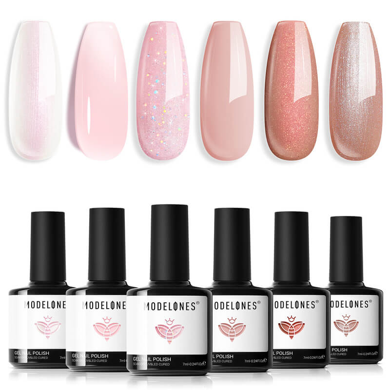 Shine on Me - 6 Shades Gel Nail Polish Set 7ml