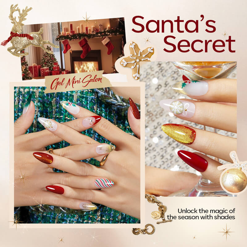 Holly Jolly - Mini Salon Gel Nail Polish Kit