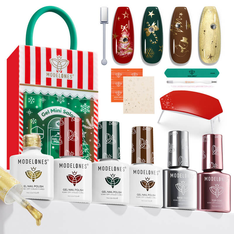 Holly Jolly - Mini Salon Gel Nail Polish Kit