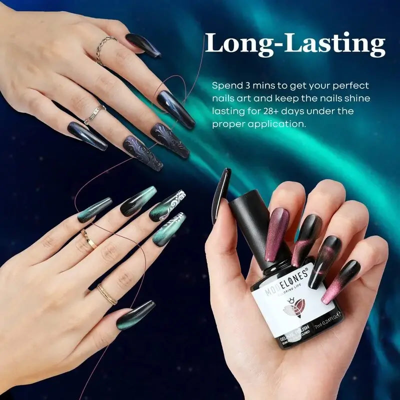 Queen of the Night - 25Pcs 20Colors Gel Nail Polish Kit Gel Polish Kit MODELONES 