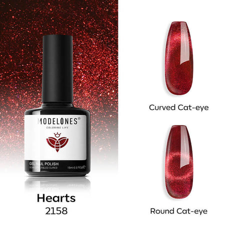 Hearts - Modelones Gel Nail Polish Cat Eye Gel 15ml