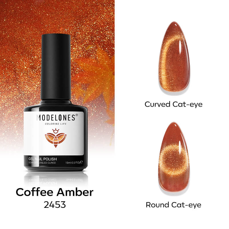 Coffee Amber - Modelones Gel Nail Polish Cat Eye Gel 15ml