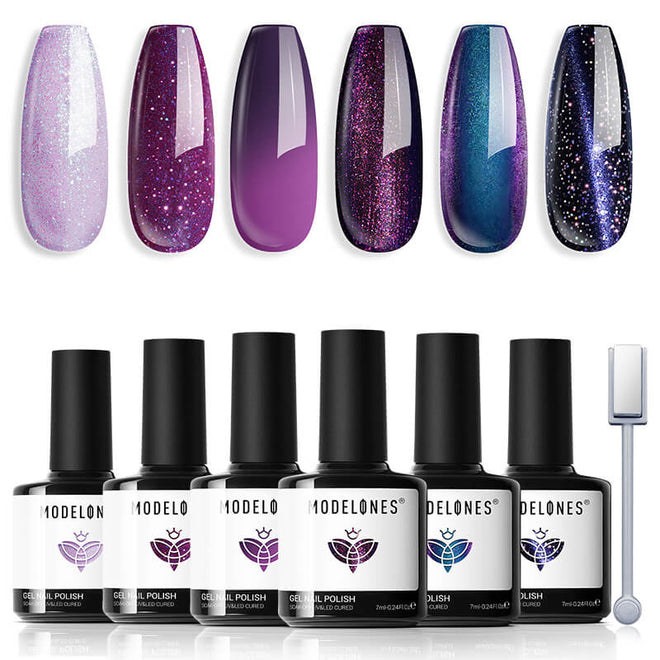 Cosmic Fantasy - 6 Shades Gel Nail Polish Set 7ml