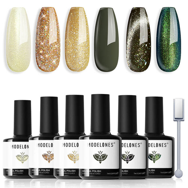 Enchanted Forest - 6 Shades Gel Nail Polish Set 7ml