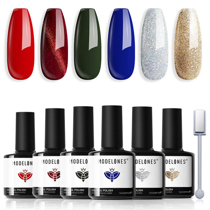 Yuletide Joy - 6 Shades Gel Nail Polish Set 7ml