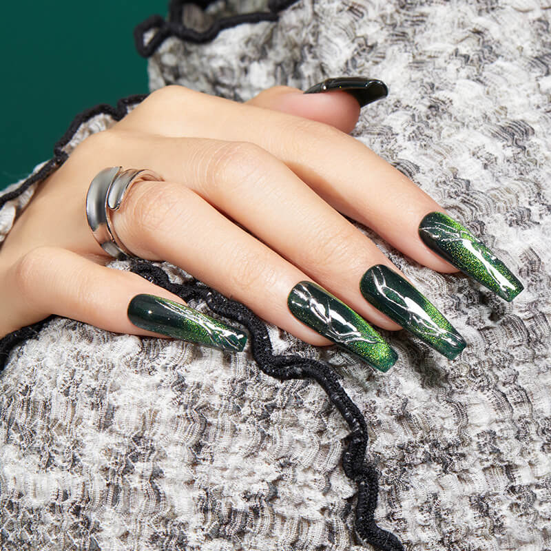 Emerald Forest Modelones Gel Nail Polish Cat Eye Gel 15ml